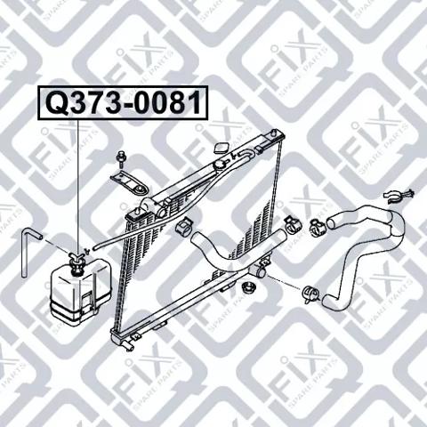 Tanque de expansão do sistema de esfriamento Q3730081 Q-fix