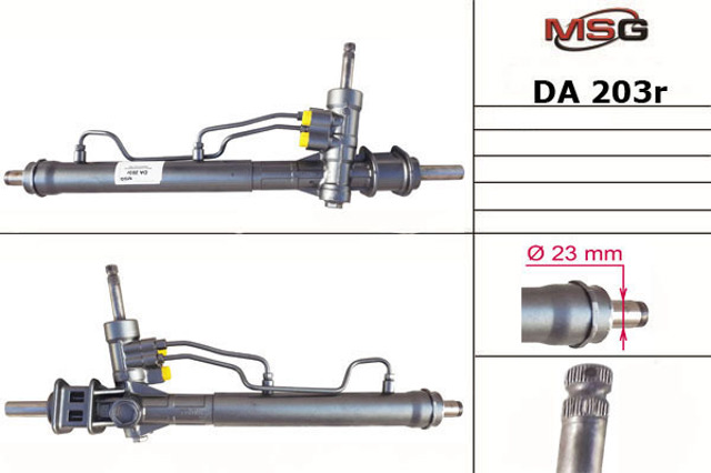 Compre DA203R MSG Rebuilding Cremalheira da direção