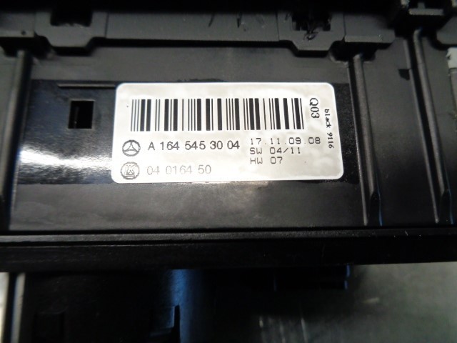 A1645453004 Mercedes Comutador das luzes no "painel de instrumentos"