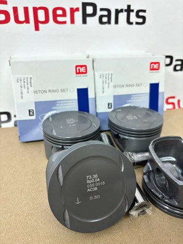 Pistão do kit para 1 cilindro, 2ª reparação ( + 0,50) 130035001521 NE/NPR