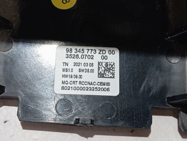 Mostrador multifuncional Peugeot/Citroen 98162661ZD