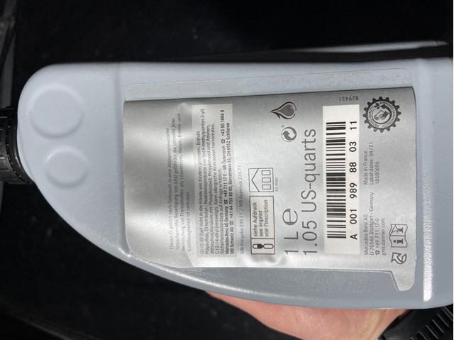 Óleo de transmissão Mercedes A001989880311