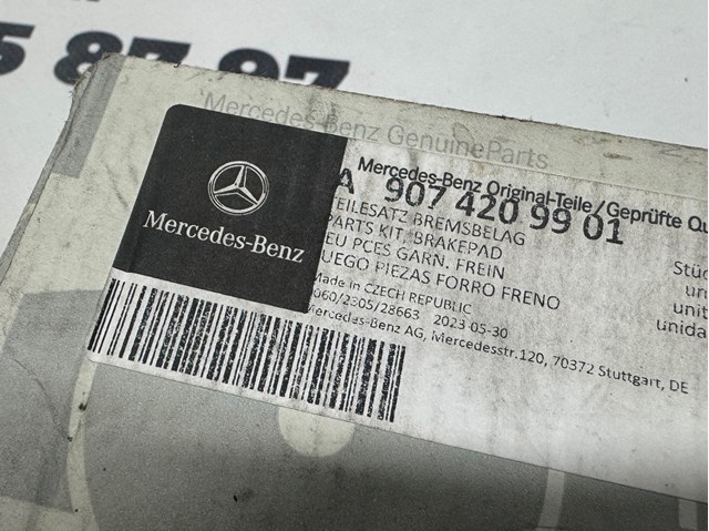 Compre A9074209901 Mercedes Sapatas do freio dianteiras de disco