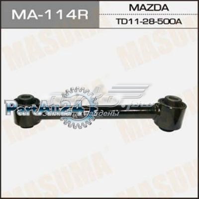 MA114R Masuma Barra transversal de suspensão traseira