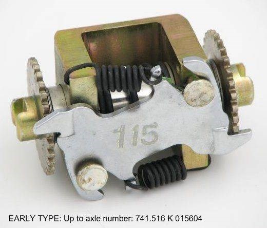 Mecanismo de aproximação (de auto-aproximação) das sapatas de tambor (kit de reparação levadiça) RW42101 Rotweiss