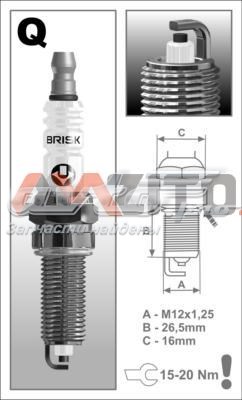 Vela de ignição QR15LC1 Brisk