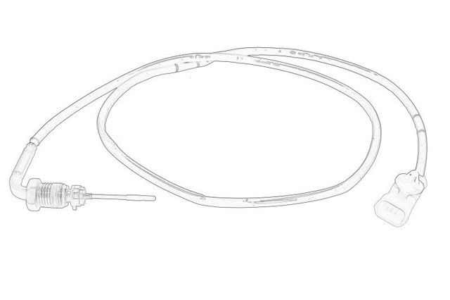 Sensor de temperatura dos gases de escape (GE), depois de filtro de partículas diesel Fiat/Alfa/Lancia 55284358 preço, a partir de 124,29 USD