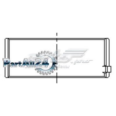 001HL10220000 Mahle Original Folhas inseridas principais de cambota, kit, padrão (STD)