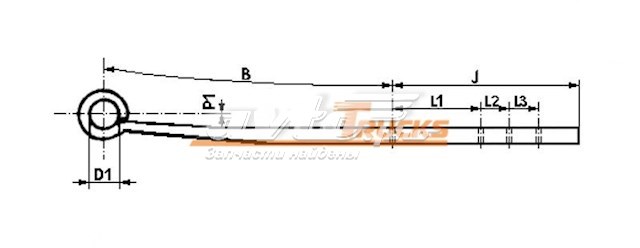 Compre 88133900 Schomacker Suspensão de lâminas traseiro