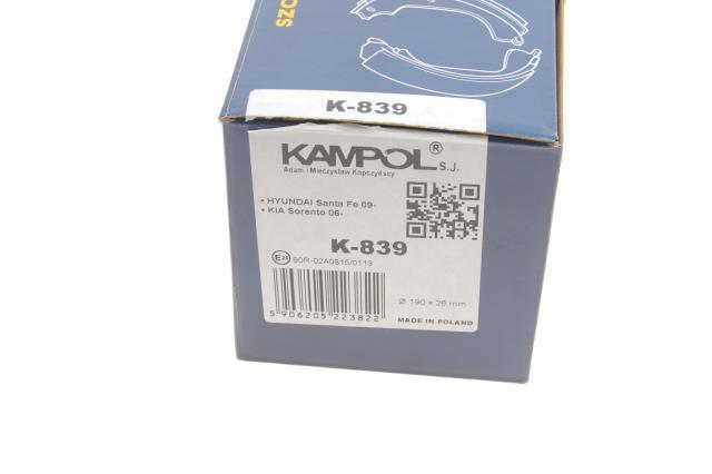 Sapatas do freio de estacionamento Kampol K839 preço, a partir de 33,59 USD