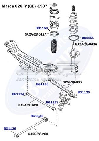 BG1126 Belgum Bloco silencioso interno traseiro de braço oscilante transversal