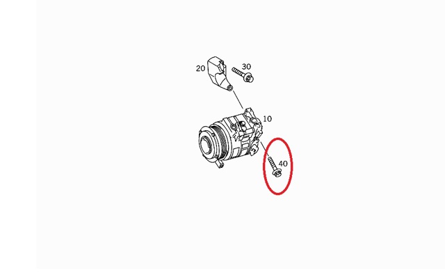 Parafuso do compressor de aparelho de ar condicionado Mercedes N91014300801164 preço, a partir de 10,28 USD