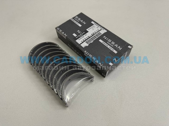 Folhas inseridas principais de cambota, kit, 1ª reparação ( + 0,25) Nissan/Infiniti 12208AR010