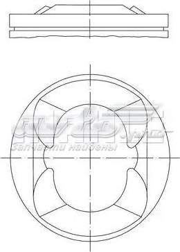 081PI00110000 Mahle Original Pistão do kit para 1 cilindro, STD