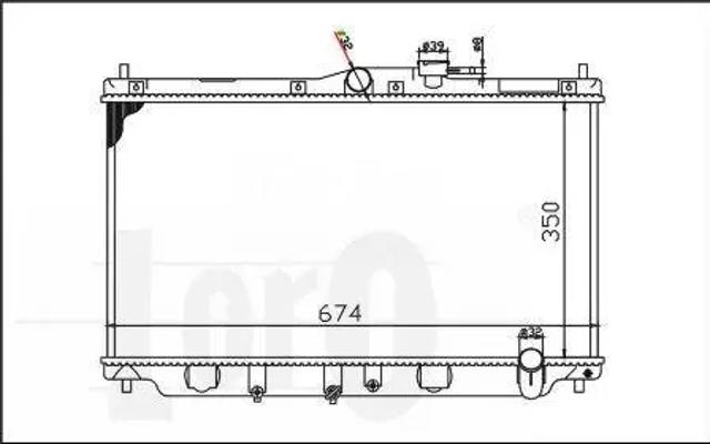 Radiador de esfriamento de motor Depo/Loro/Abakus 0180170019 preço, a partir de 84,54 USD