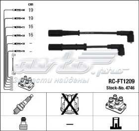Fios de alta voltagem, kit NGK RCFT1209 preço, a partir de 32,57 USD