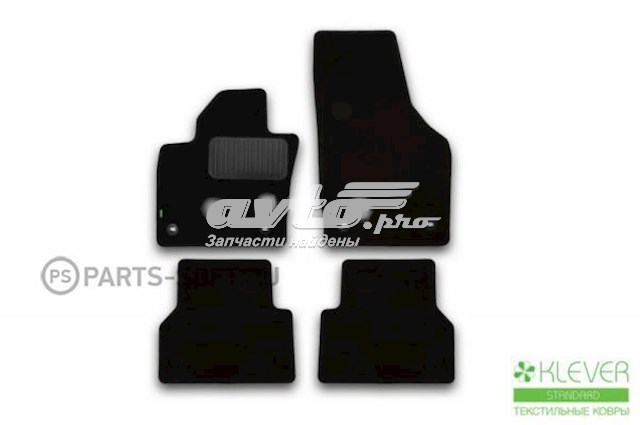 Tapetes dianteiros + traseiros, kit para Audi Q3  8UB, 8UG