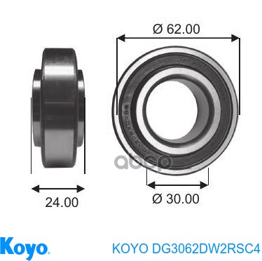 Compre DG3062DW2RSC4 Koyo Rolamento do semieixo do eixo traseiro