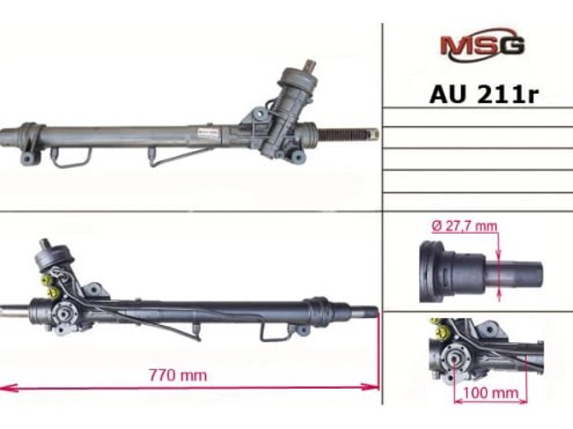 Cremalheira da direção AU211R MSG Rebuilding