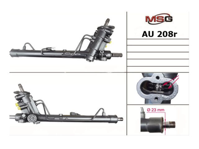 Compre AU208R MSG Rebuilding Cremalheira da direção