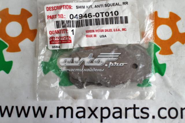 Chapa anti-ruído de fixação do freio de sapata dianteira Toyota 049450T010 preço, a partir de 35,14 USD