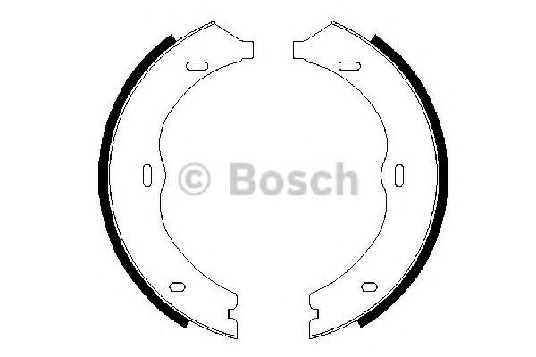 Sapatas do freio de estacionamento Bosch 986487718