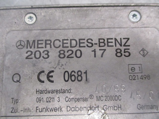 Reforçador do sinal de antena 2038201785 Mercedes