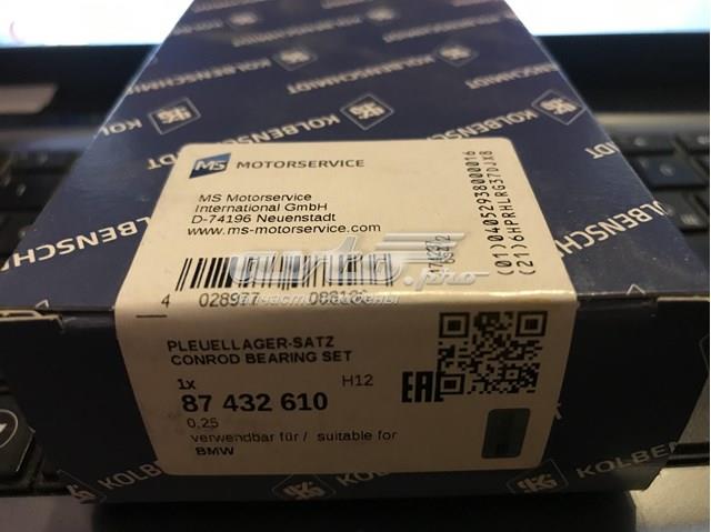 Folhas inseridas de cambota de biela, kit, 1ª reparação ( + 0,25) Kolbenschmidt 87432610 preço, a partir de 52,32 USD