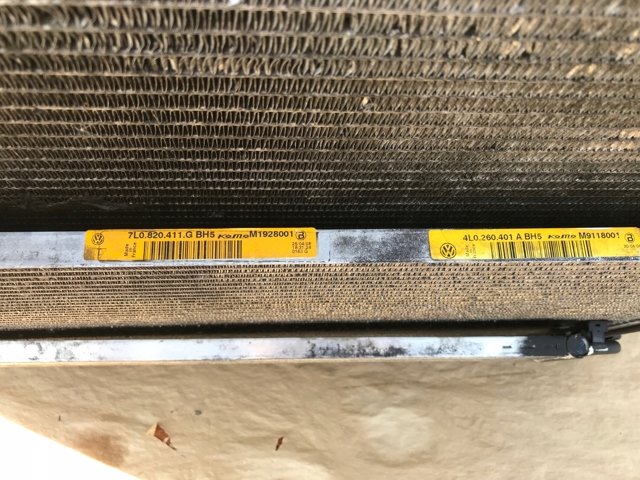 Difusor do radiador de esfriamento 7L0121203G Porsche