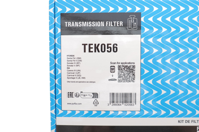 Filtro da Caixa Automática de Mudança Purflux TEK056