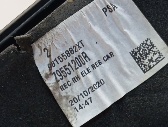 Compre 98155882XT Peugeot/Citroen Espelho de retrovisão direito