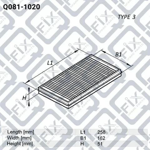Q0811020 Q-fix Filtro de ar