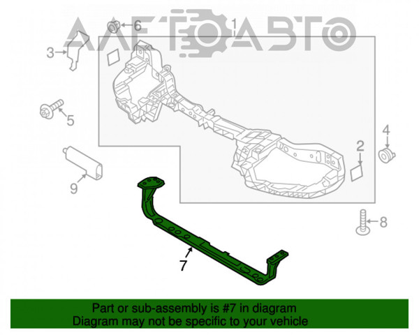Compre FP2813202P FPS Suporte inferior do radiador (painel de montagem de fixação das luzes)