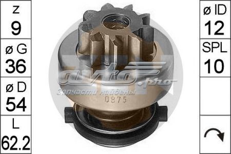 ZN0875 ZEN Roda-livre do motor de arranco