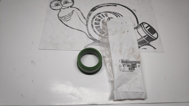 Anel de vedação (vedante) de cano derivado de intercooler Peugeot/Citroen V758424680