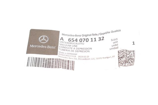Mangueira (cano derivado) de bomba de vácuo Mercedes 6540701132