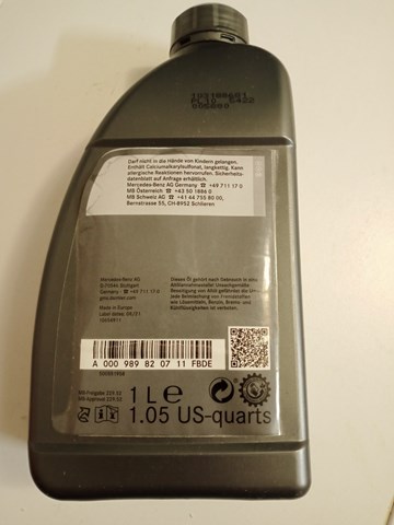 Compre A000989820711FBDE Mercedes Óleo para motor