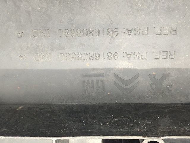 9816809580 Peugeot/Citroen Proteção do pára-choque dianteiro