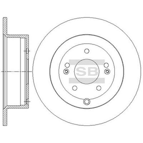 Compre SD1082 Sangsin Disco do freio traseiro