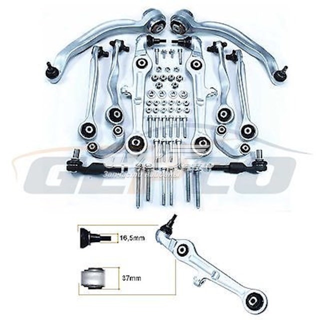 WH0216 Daco Kit de braços oscilantes de suspensão dianteira
