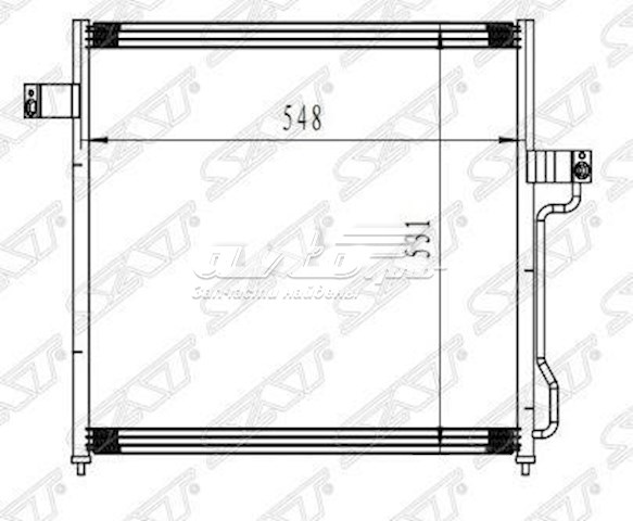 Radiador de aparelho de ar condicionado para Ford Explorer  