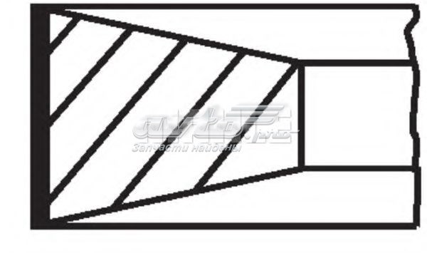 007RS001060N0 Mahle Original Anéis do pistão para 1 cilindro, STD.