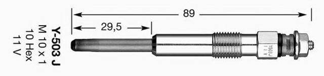 Y503J NGK Vela de incandescência