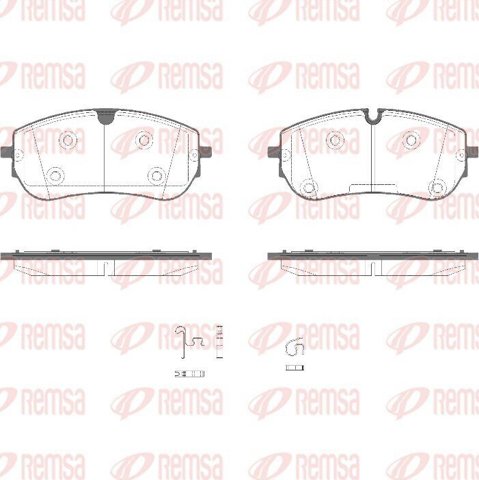 LR174900 Land Rover Sapatas do freio dianteiras de disco