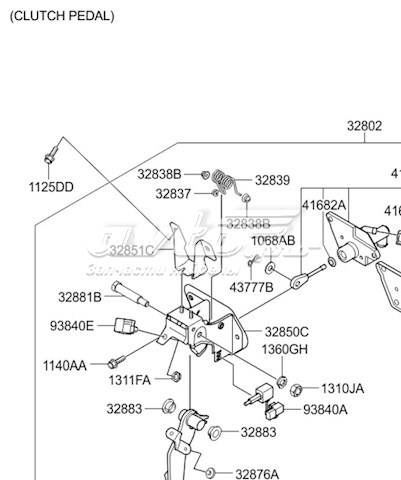 416052W200 Hyundai/Kia Cilindro mestre de embraiagem