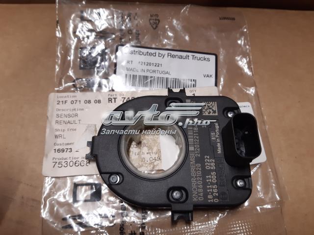 Compre 7421201221 Renault (RVI) Sensor do ângulo de viragem do volante de direção