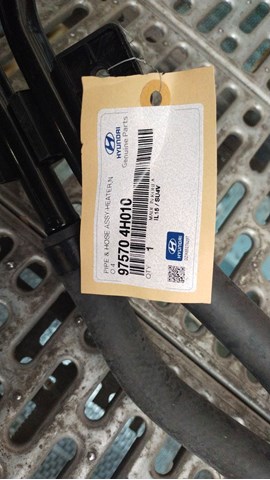 Mangueira do radiador de aquecedor (de forno), dupla 975704H010 Hyundai/Kia