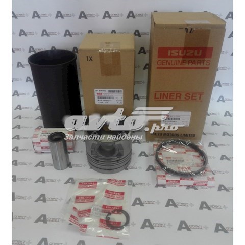 Kit de pistão (pistão + camisa) Isuzu 1878129861 preço, a partir de 314,75 USD
