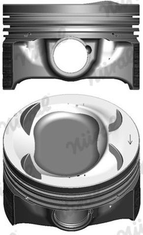 8743390710 Nural Pistão do kit para 1 cilindro, 2ª reparação ( + 0,50)