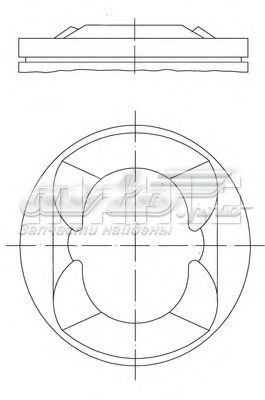 Pistão do kit para 1 cilindro, STD Mahle Original 081PI00110000